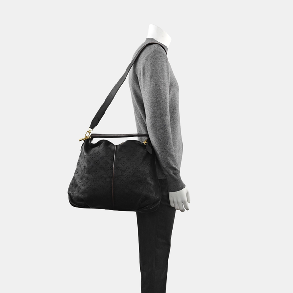 SELENE Monogram Calfskin Black