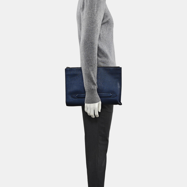 Calfskin Clutch Blue