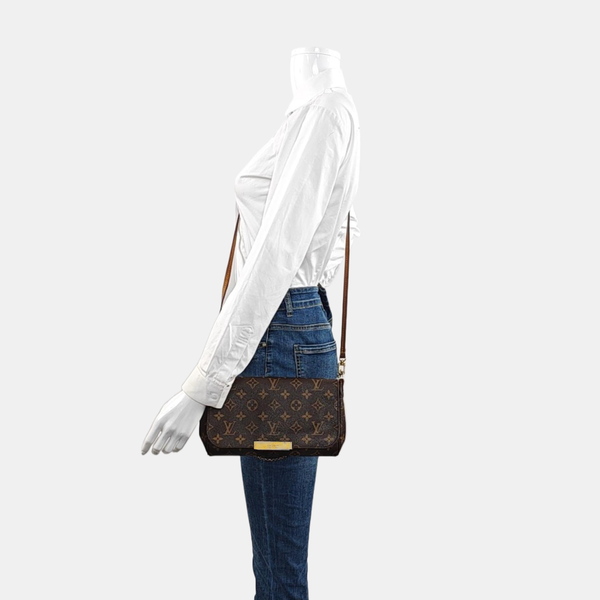FAVORITE MM Monogram Coated Canvas Brown
