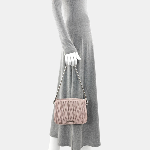 Matelassé Quilted Lambskin Pink