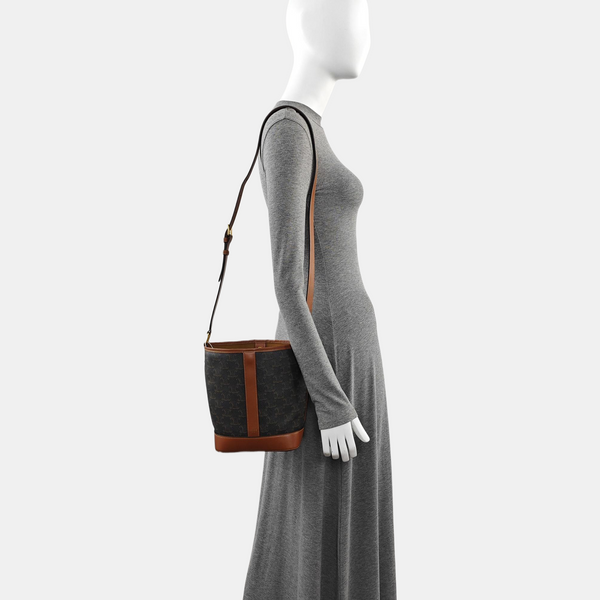 TRIOMPHE CANVAS Small Coated Canvas Brown