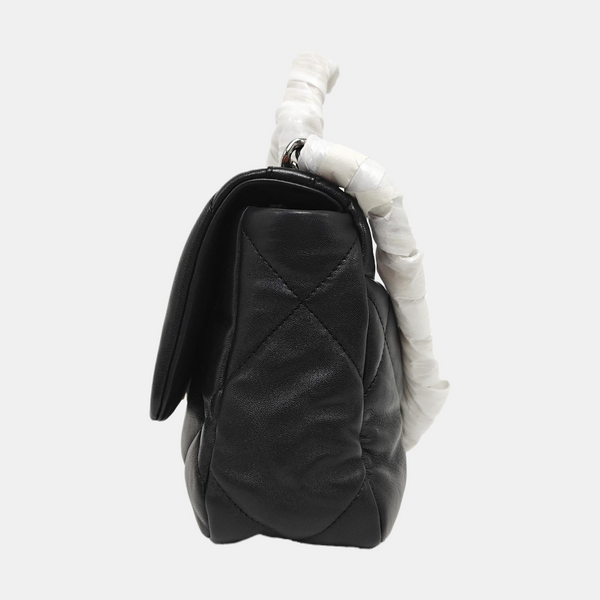 CHANEL 19 Small Quilted Lambskin Black