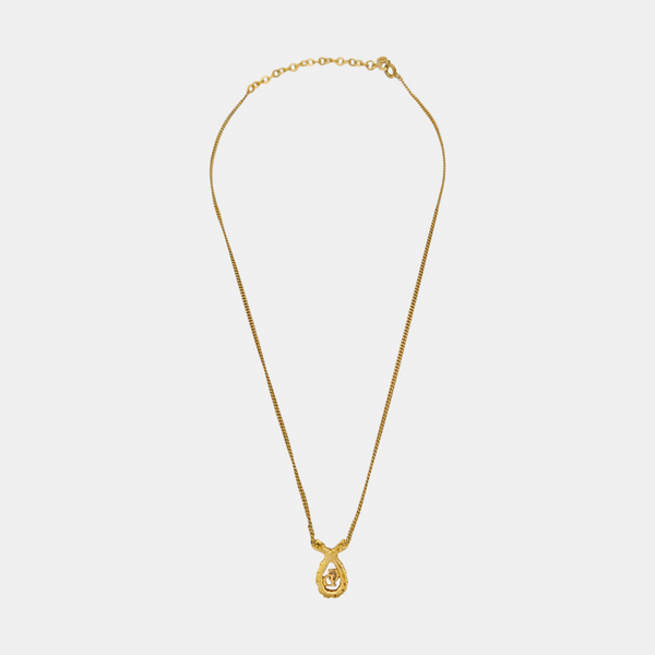Petit CD Metal Gold Necklace