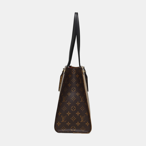 ONTHEGO MM Monogram Coated Canvas Brown