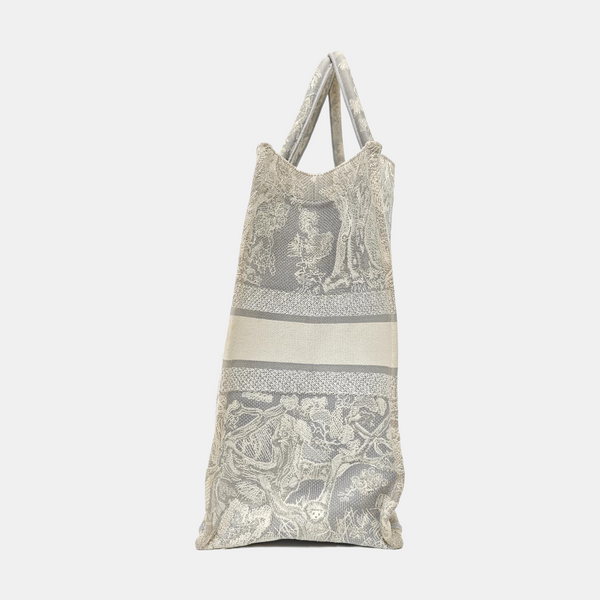 Book Tote Large Fabric Gray