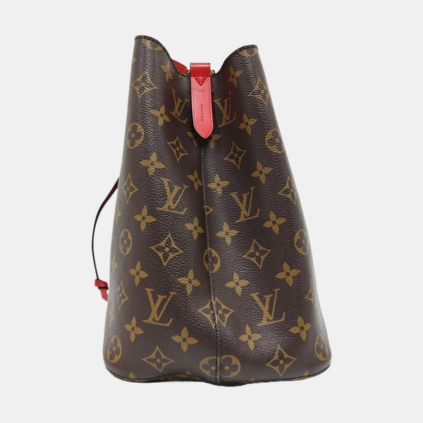 Authenticated pre-owned NÉONOÉ MM Monogram Coated Canvas Brown - Bucket Bag at Looply