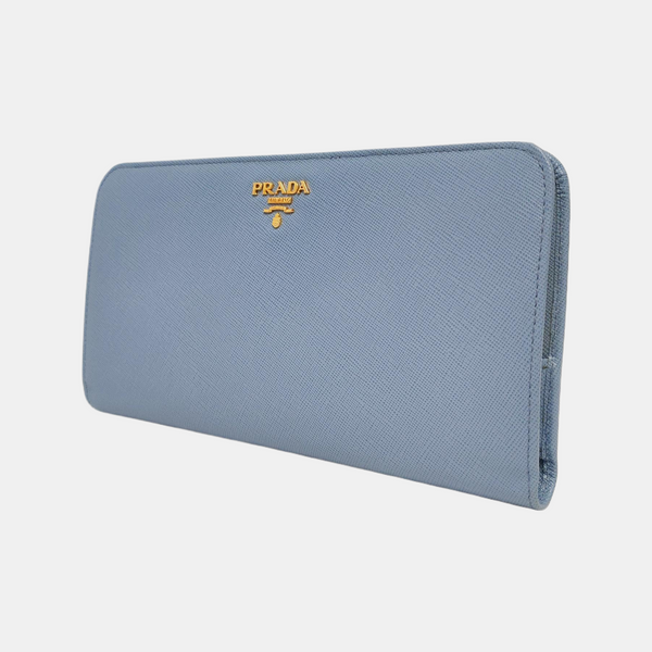 Saffiano Calfskin Wallet Blue