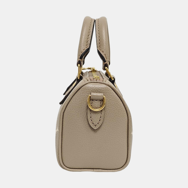 SPEEDY Nano Monogram Calfskin Gray