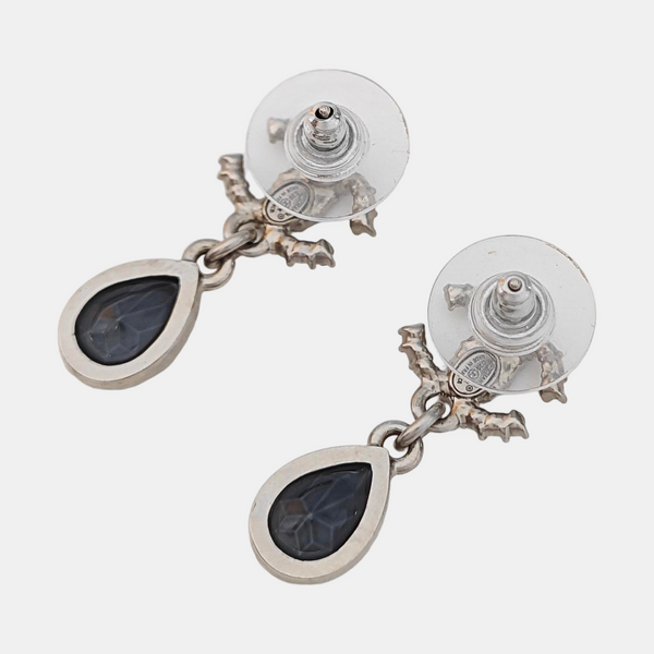 CC Logo Lab-Grown Diamond Silver Stud Earrings
