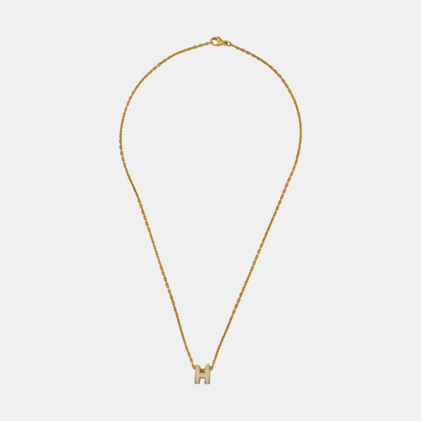Pop H Metal Gold Necklace