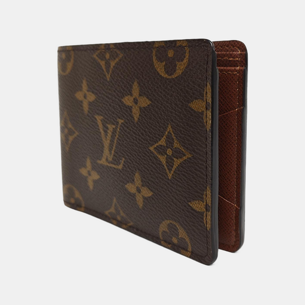 MULTIPLE Monogram Coated Canvas Brown Wallet