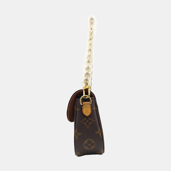 IVY Monogram Coated Canvas Brown