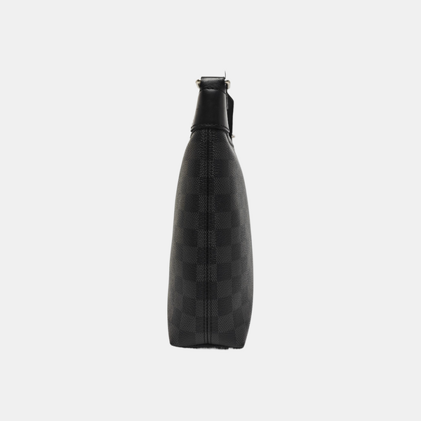 MICK Damier Graphite Coated Canvas Gray
