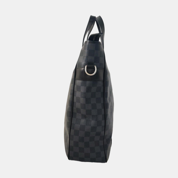 TADAO MM Damier Graphite Coated Canvas Gray