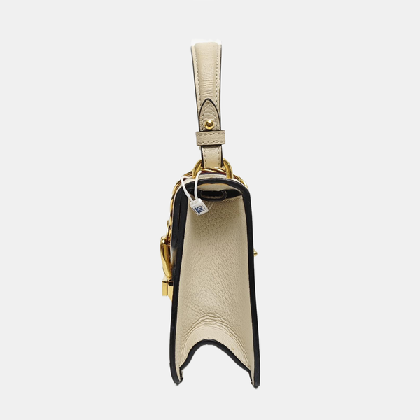 Authenticated pre-owned Sylvie Mini Calfskin White - Shoulder Bag at Looply