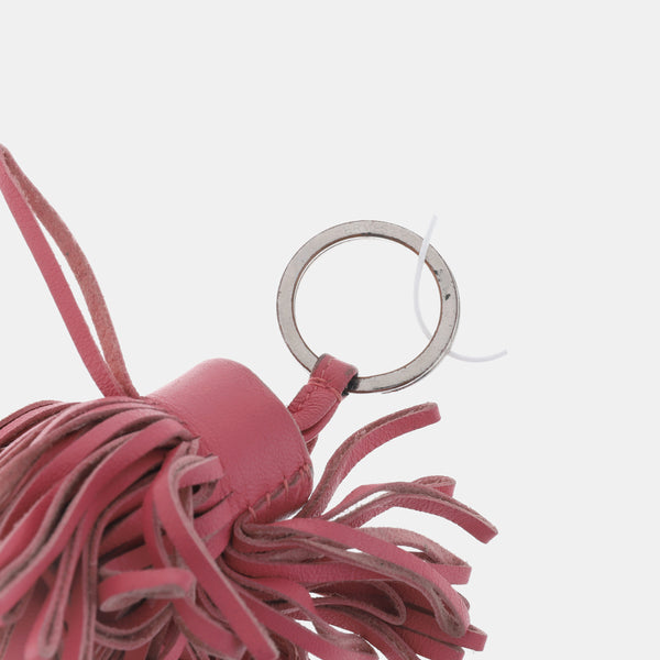 Red Leather Bag Charm
