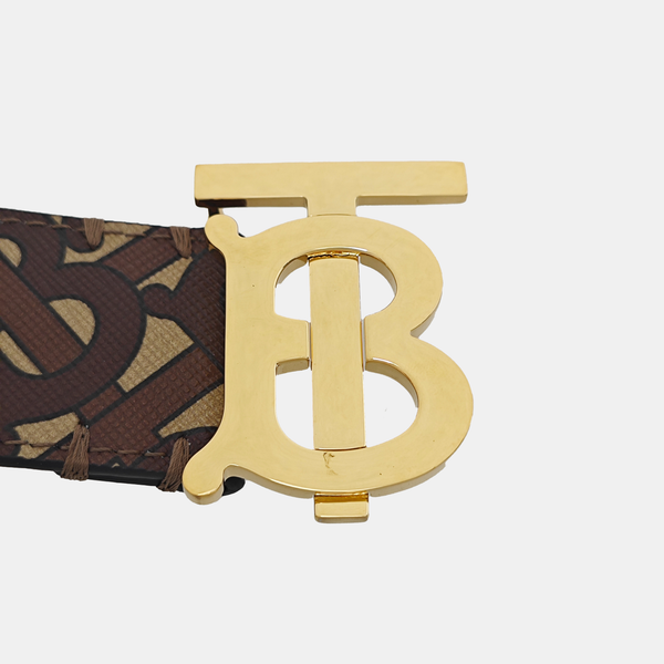 Coated Canvas Belt Brown