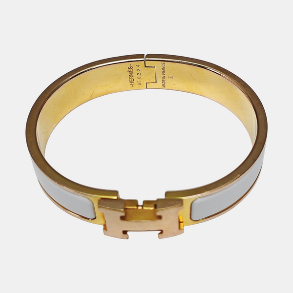 Clic H Metal Rose Gold Bangle