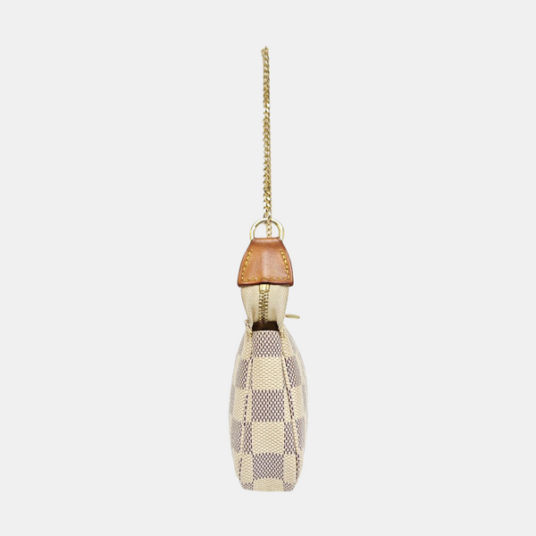 ACCESSOIRES Mini Damier Azur Coated Canvas White
