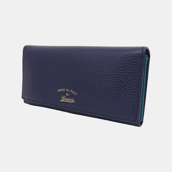 Swing Calfskin Blue Wallet