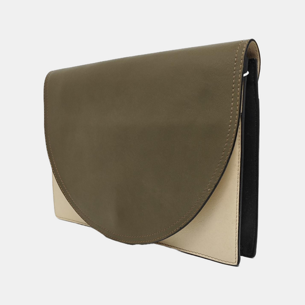 Calfskin Clutch Brown
