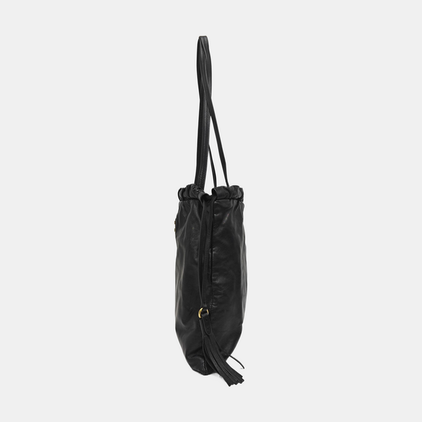 Lambskin Tote Bag Black