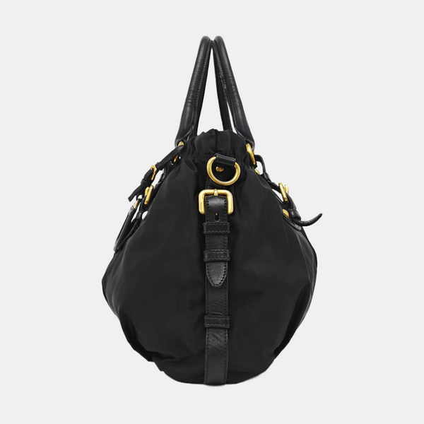 Nylon Tote Bag Black