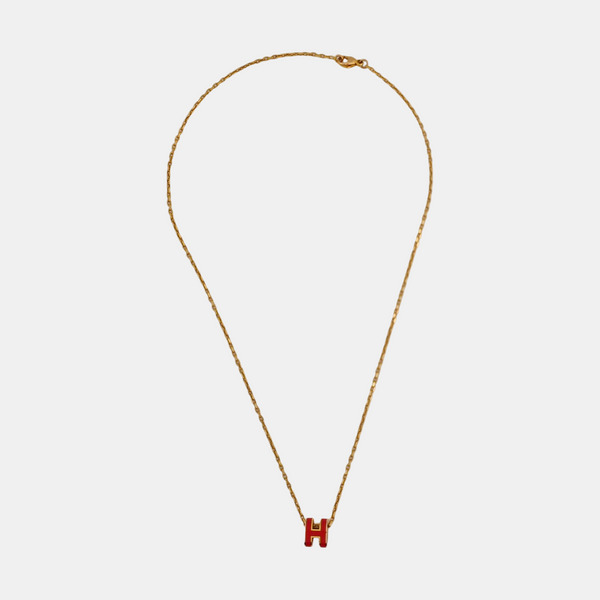 Pop H Metal Rose Gold Necklace