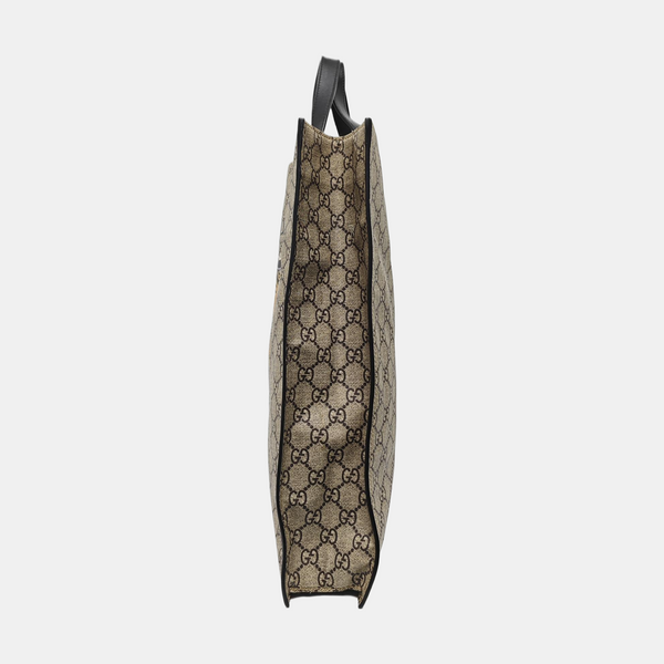 Monogram Coated Canvas Tote Bag Beige