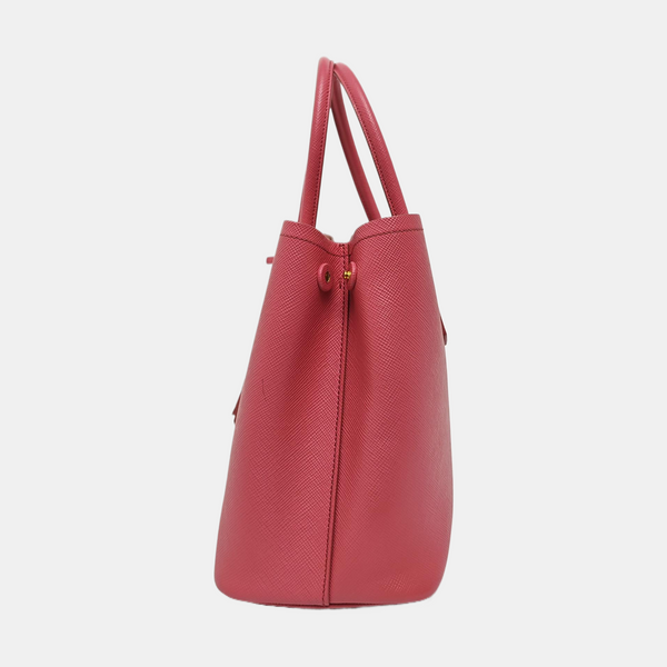 Double Medium Saffiano Calfskin Red