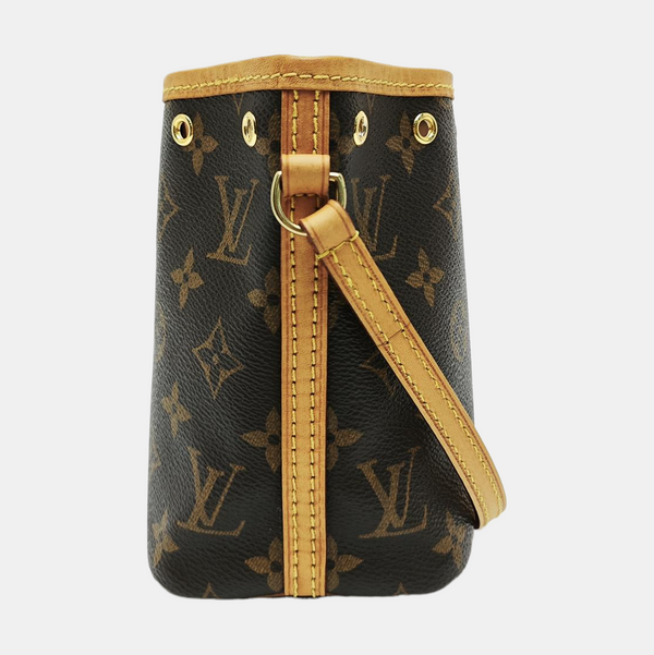 NÉONOÉ Nano Monogram Coated Canvas Brown