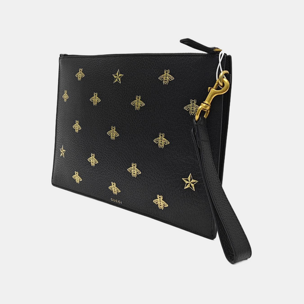 Bee Web Calfskin Black