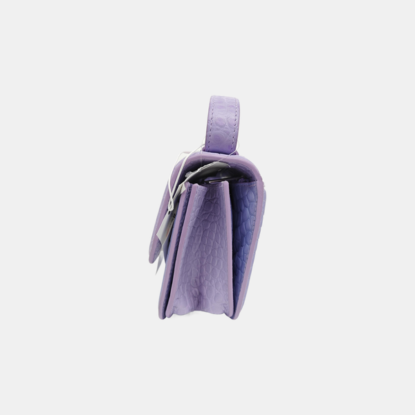 Calfskin Shoulder Bag Purple