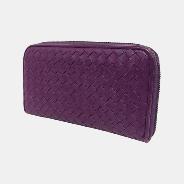 Lambskin Wallet Purple
