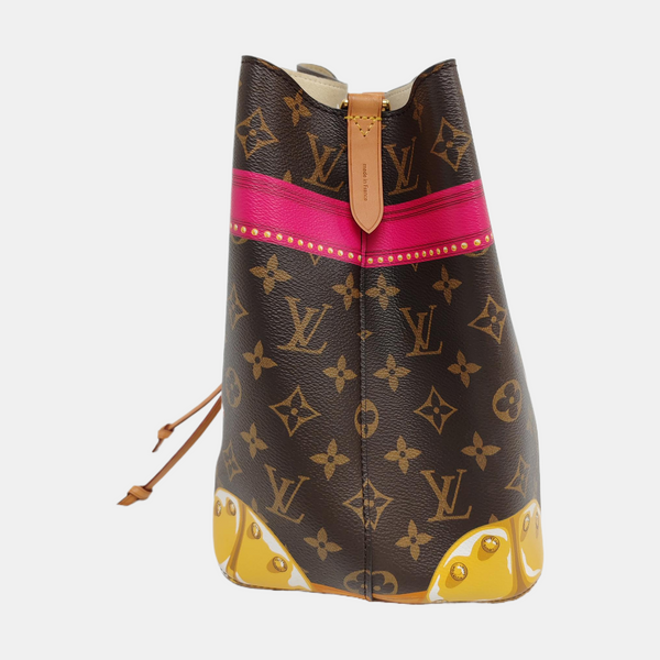 NÉONOÉ MM Monogram Coated Canvas Brown