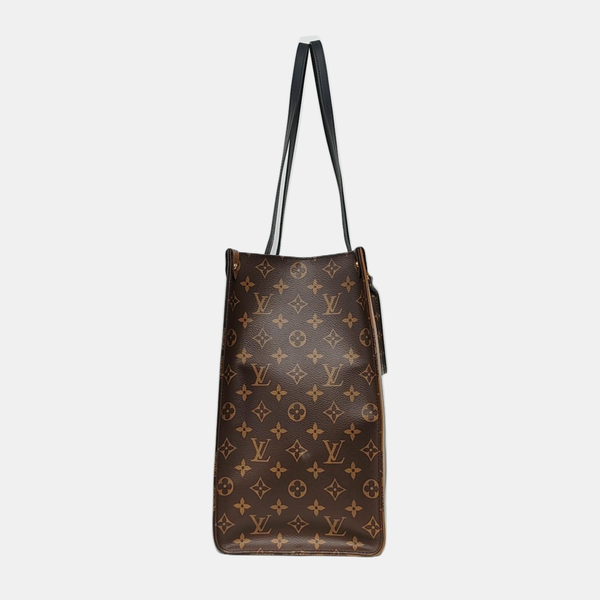 Authenticated pre-owned ONTHEGO GM Monogram Coated Canvas Brown - Tote Bag at Looply