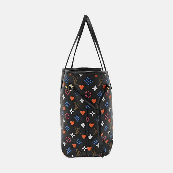 NEVERFULL MM Monogram Coated Canvas Black