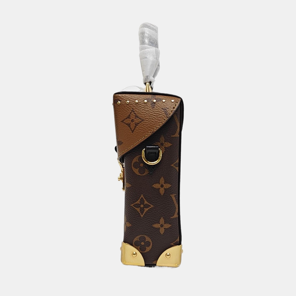 CAMERA BOX Monogram Coated Canvas Brown