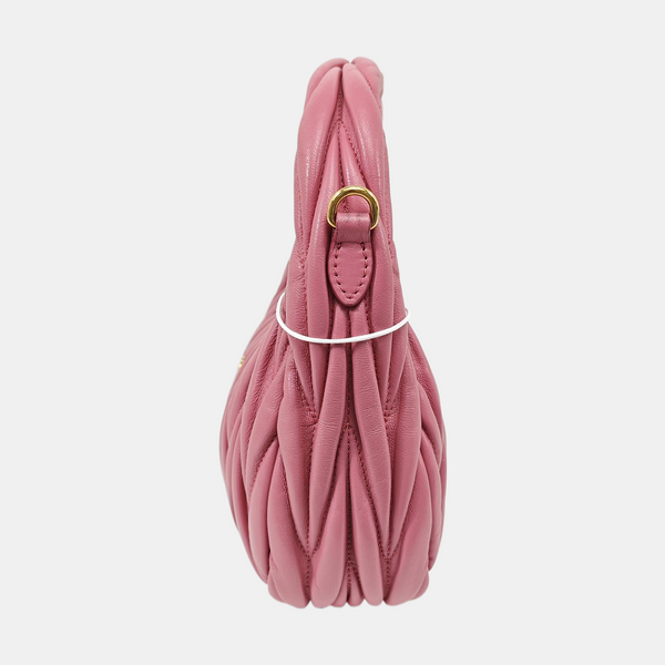 Wander Matelassé Small Quilted Lambskin Pink