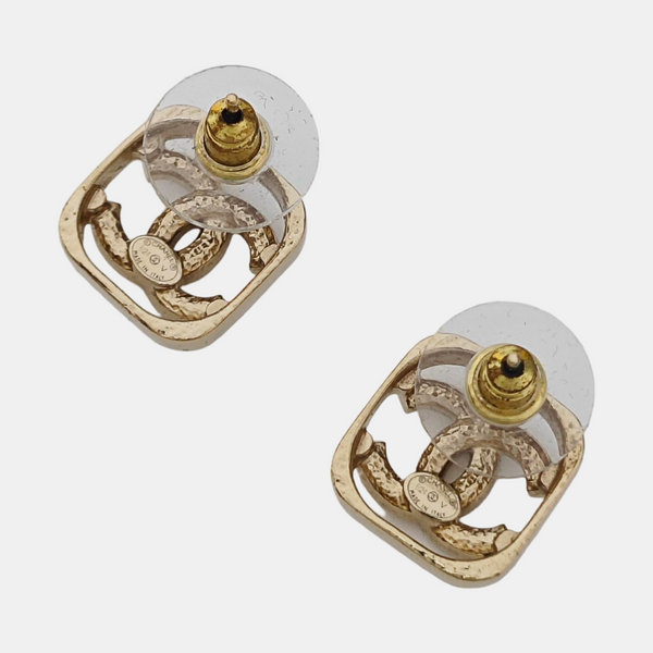 Metal Gold Stud Earrings