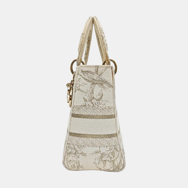 Lady D-Lite Medium Fabric White