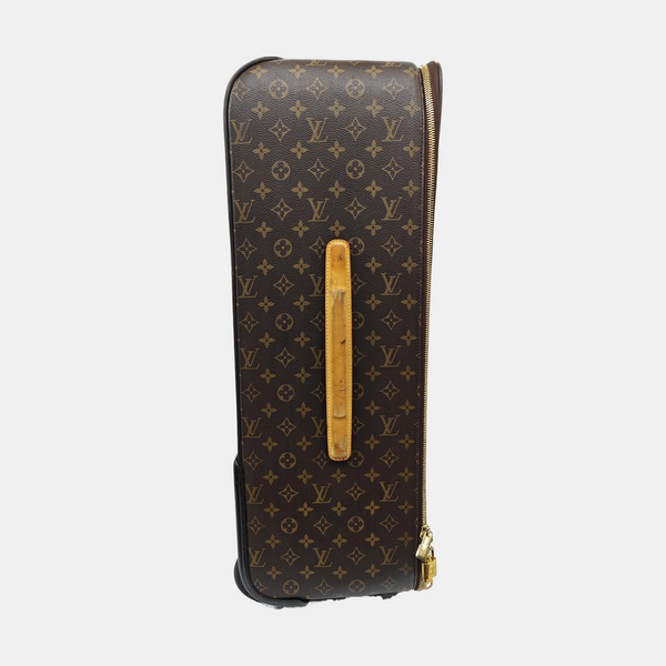 Monogram Coated Canvas Luggage Brown