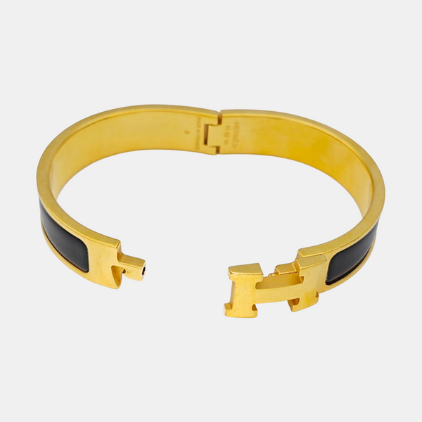 Clic H Metal Gold Bangle