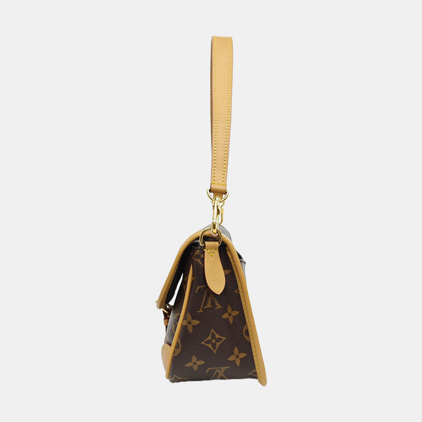 DIANE Monogram Coated Canvas Brown