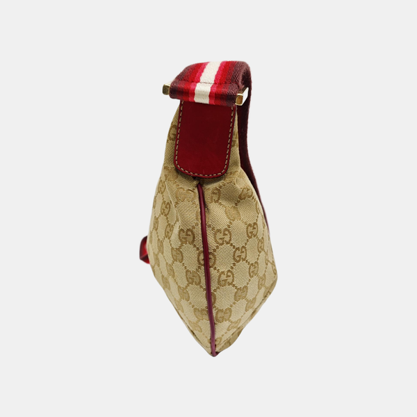 Monogram Canvas Shoulder Bag Beige
