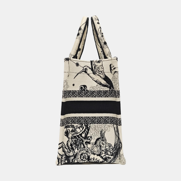 Book Tote Small Canvas White