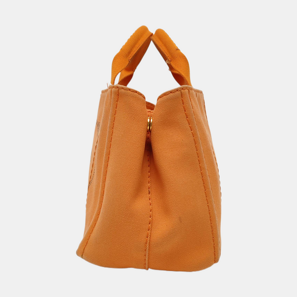 Denim Quilted Canvas Orange