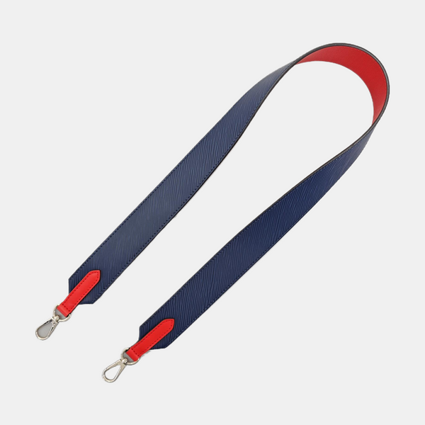 Leather Bag Strap Blue