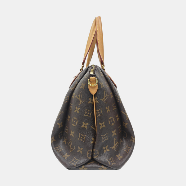 RIVOLI MM Monogram Coated Canvas Brown