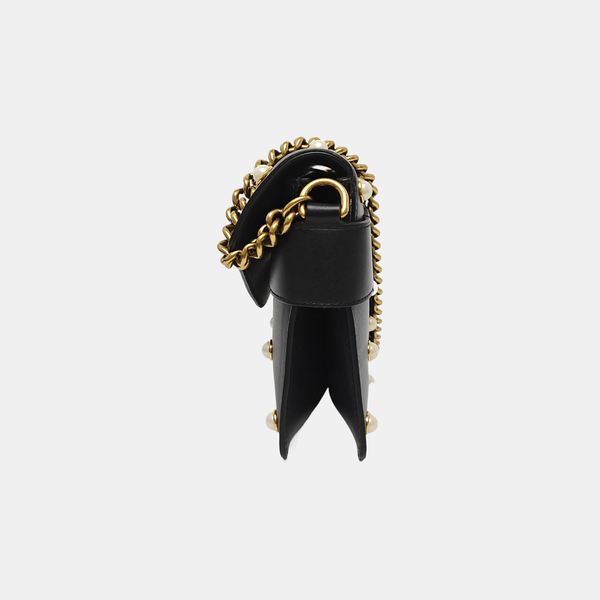 Queen Margaret Mini Calfskin Black